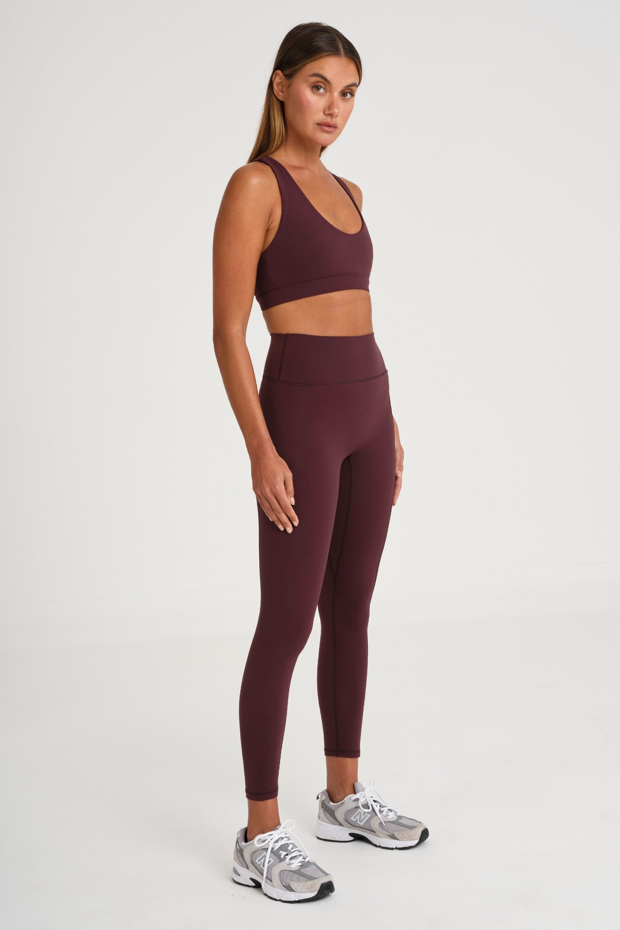 ALLFENIX CloudCore™ Scoop Neck Racer Back Sports Bra - Raisin