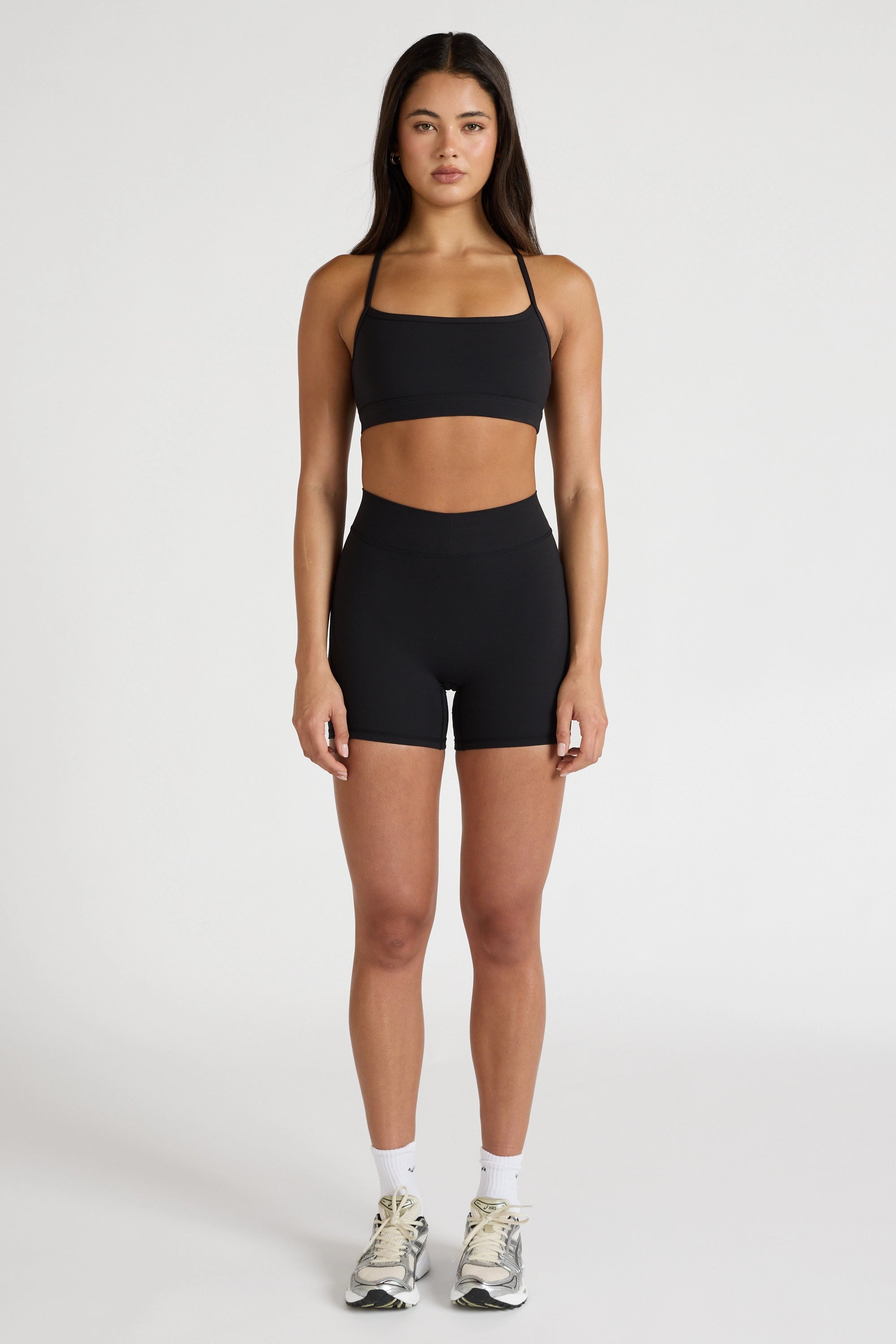 EcoSculpt Y-Back Sports Bra - Black