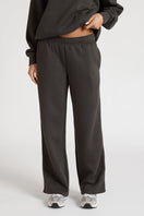 Wide Leg Track Pant - Black
