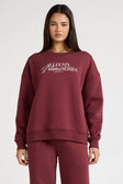 Pilates Series Crew Jumper - Burgundy