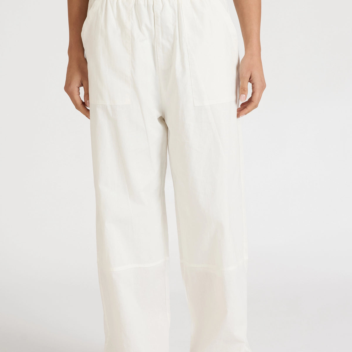 【2plan】Medi Ailet Cotton Wide Pants Summertide Wide Leg Pant