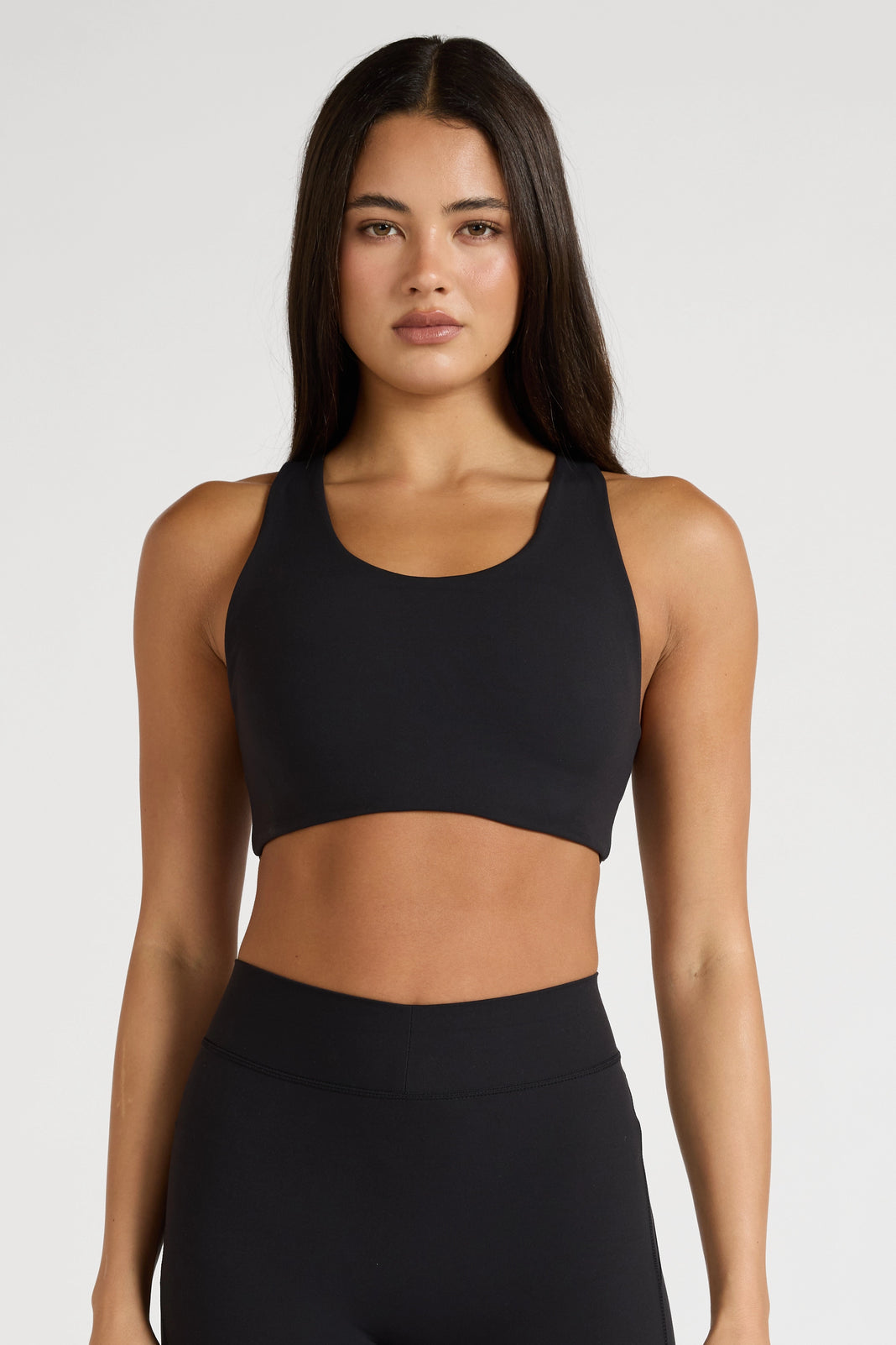 ALLFENIX EcoSculpt Racer Sports Bra - Black