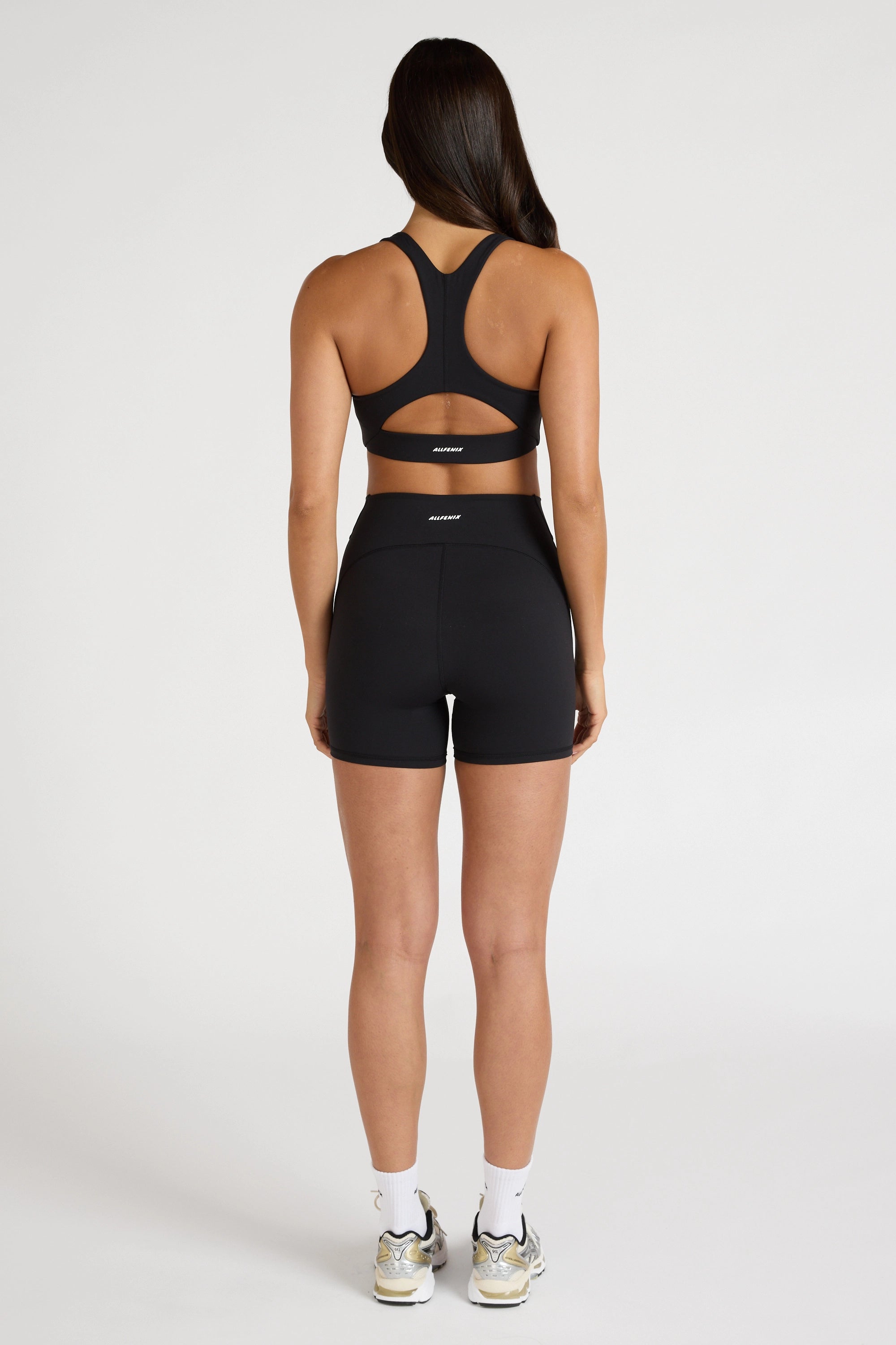 EcoSculpt Racer Sports Bra - Black
