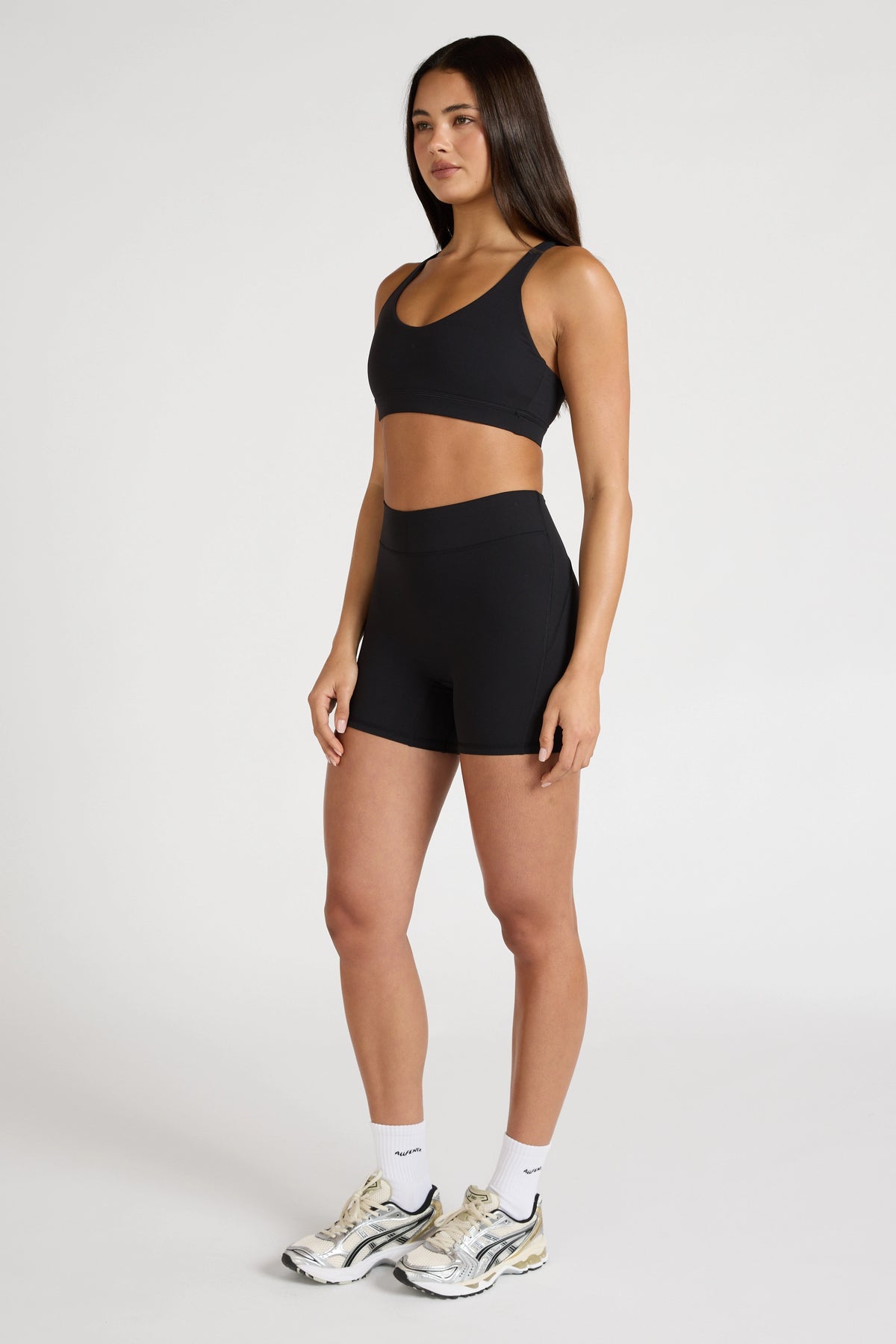 EcoSculpt Cross Back Sports Bra - Black