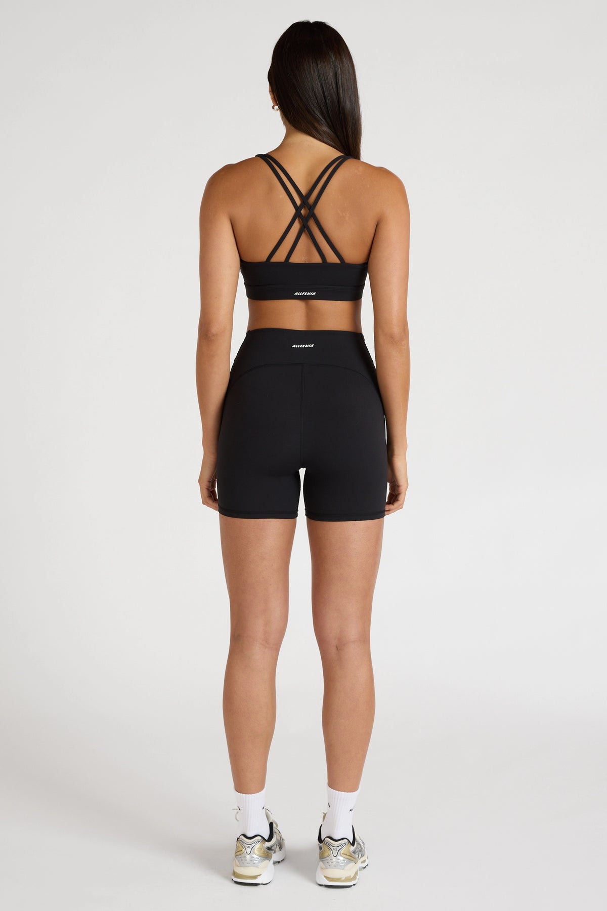 EcoSculpt Cross Back Sports Bra - Black