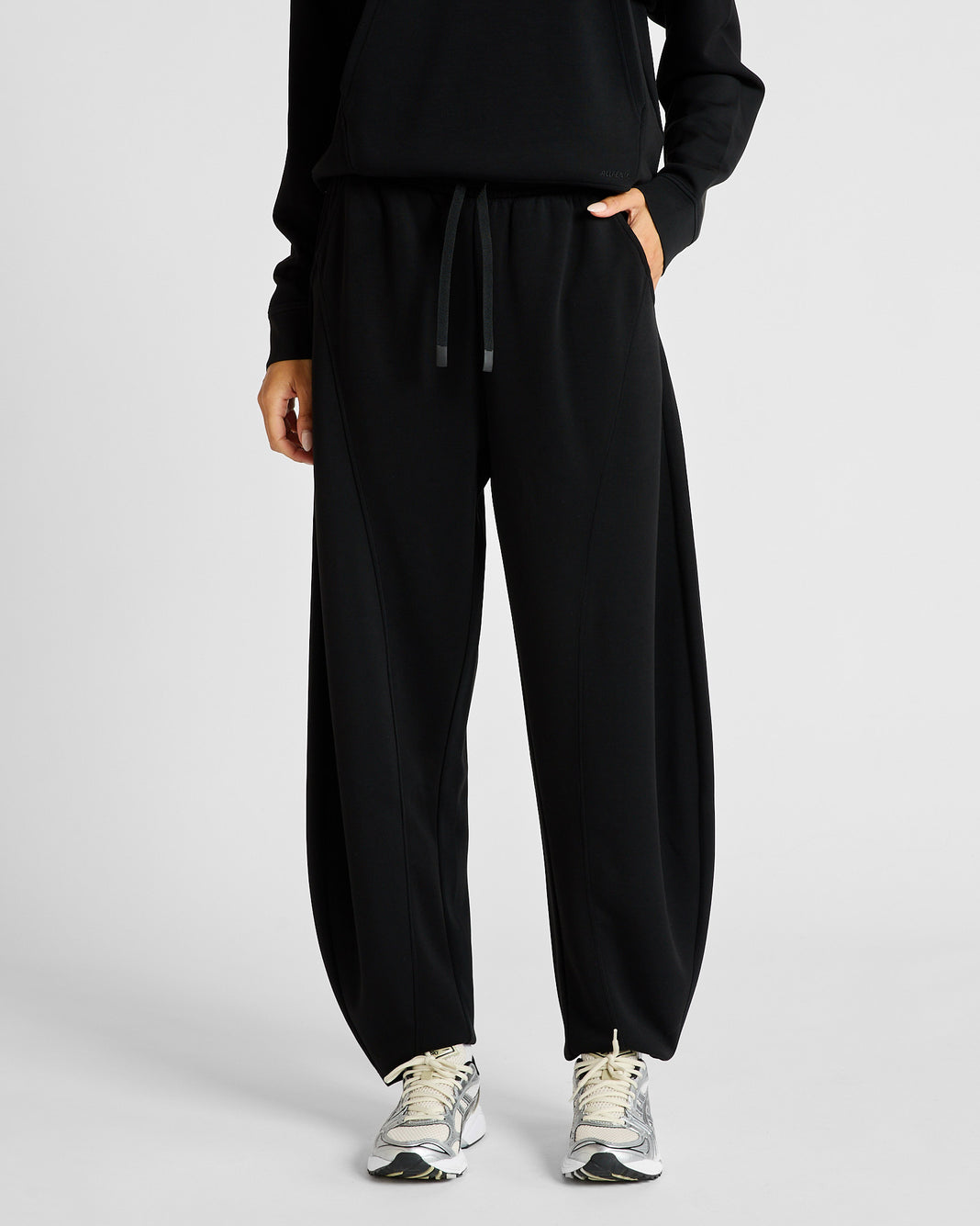 ALLFENIX Soft Luxury Curved Track Pant - Black