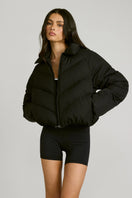 ALLFENIX Cropped Puffer Jacket - Black