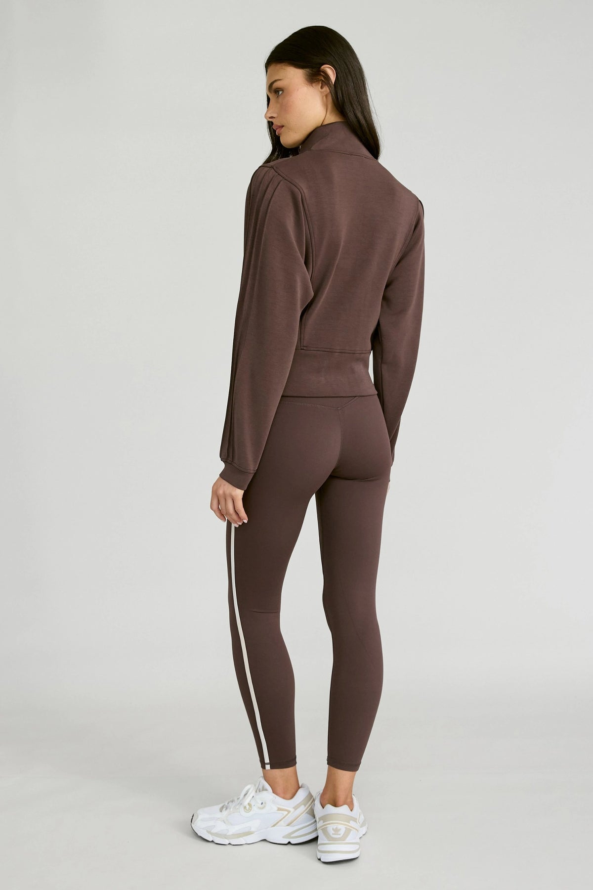 Soft Luxury Panel Full Zip Jacket - Espresso