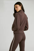 Soft Luxury Panel Full Zip Jacket - Espresso