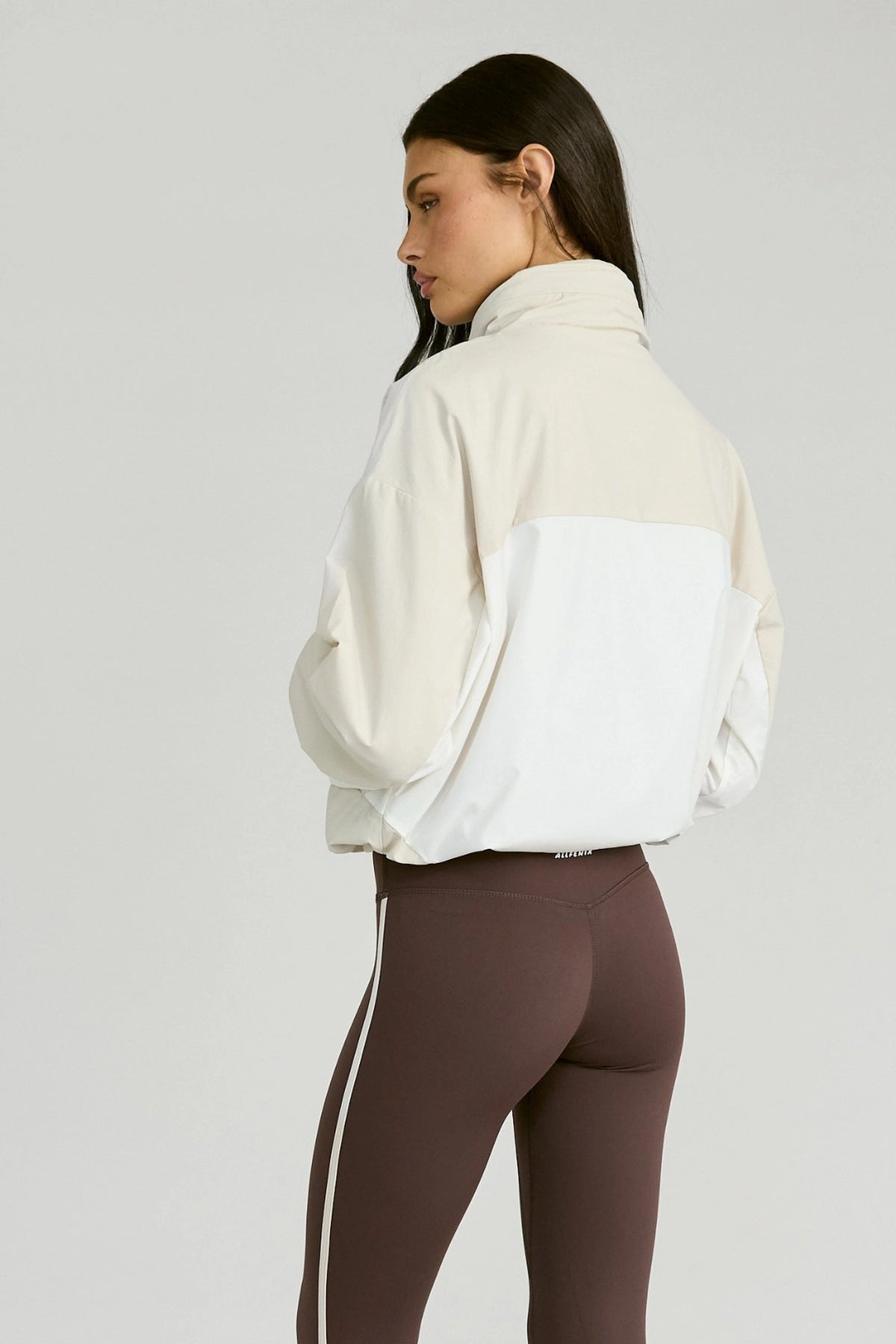 Spray Paneled Windbreaker - Stone