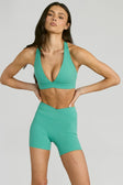 ALLFENIX CloudCore™ Deep V-Neck Sports Bra - Matcha