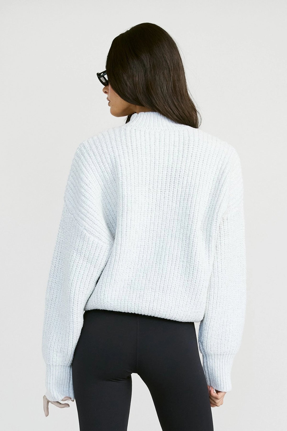 Funnel Neck Knit - Grey