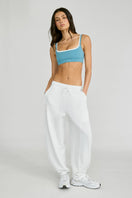 Soft Luxury Barrel Leg Track Pant - Chalk