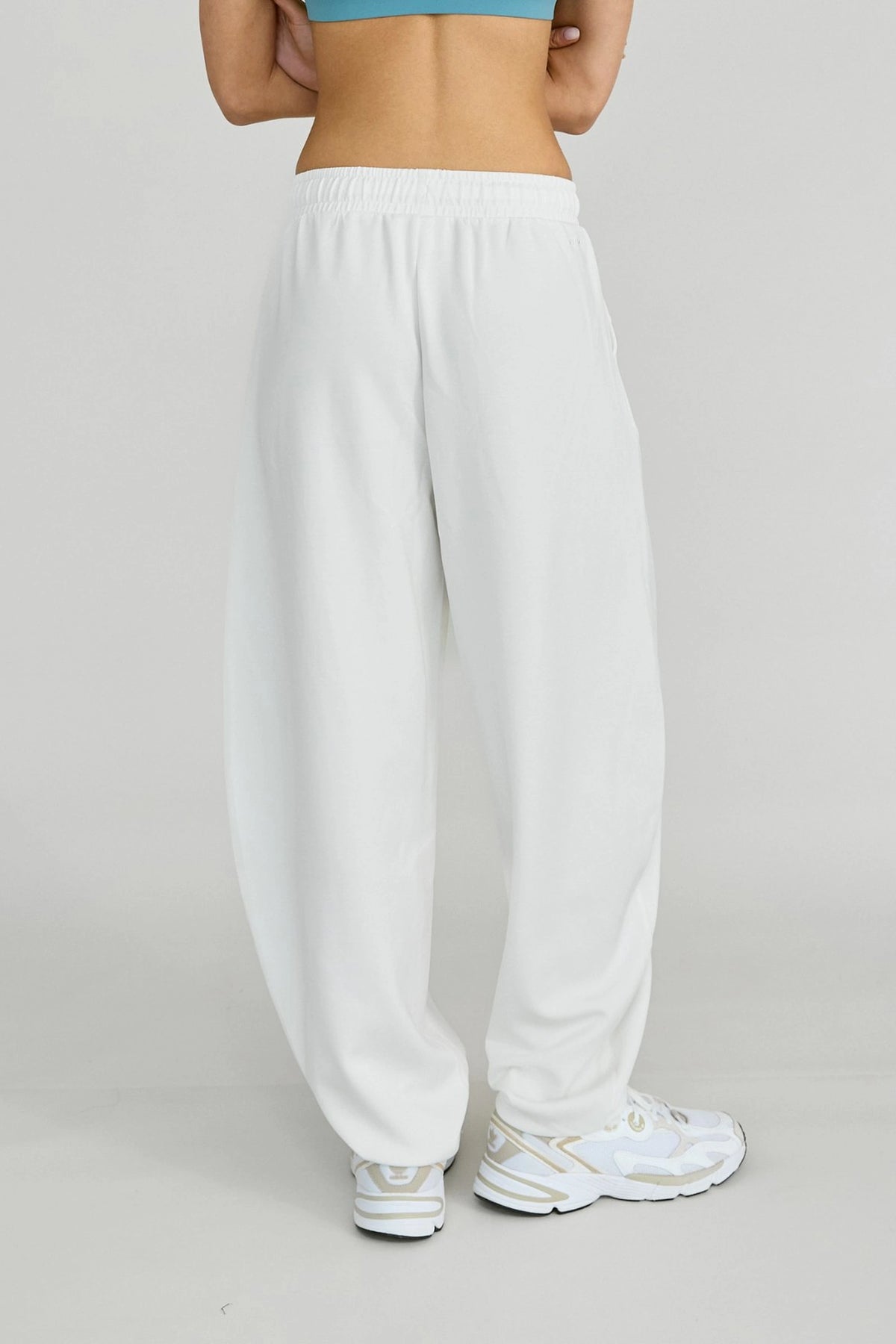 Soft Luxury Barrel Leg Track Pant - Chalk