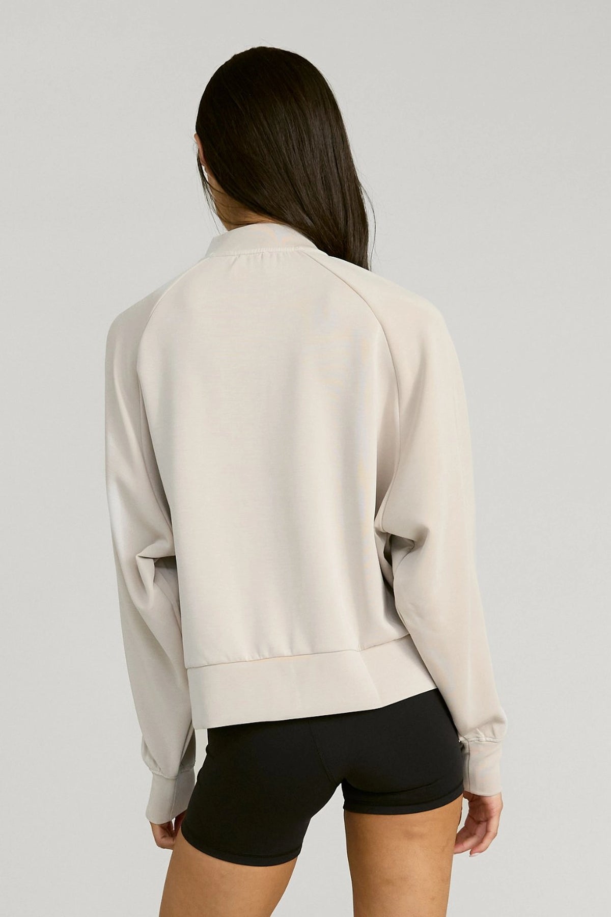 Soft Luxury Bomber Jacket - Stone