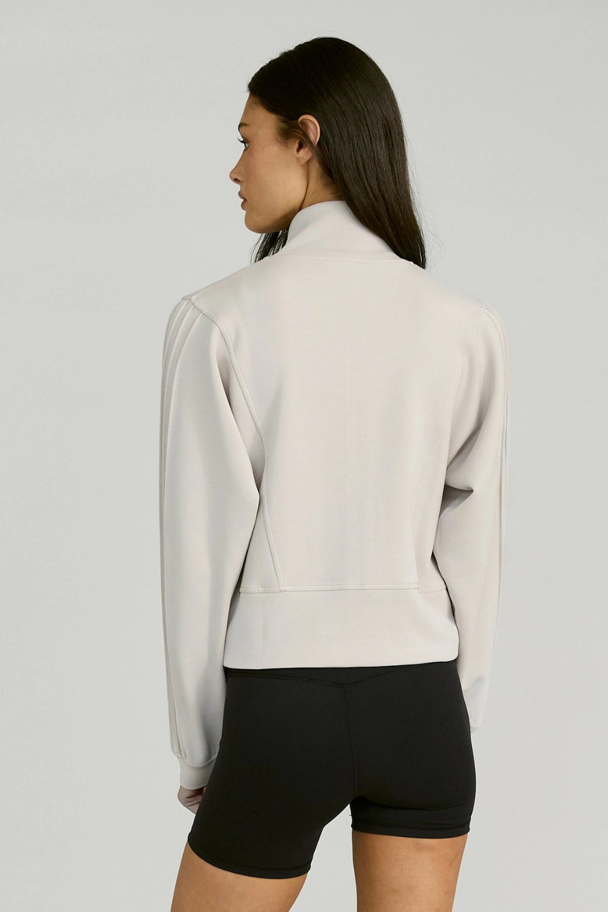 Soft Luxury Panel Full Zip Jacket - Stone