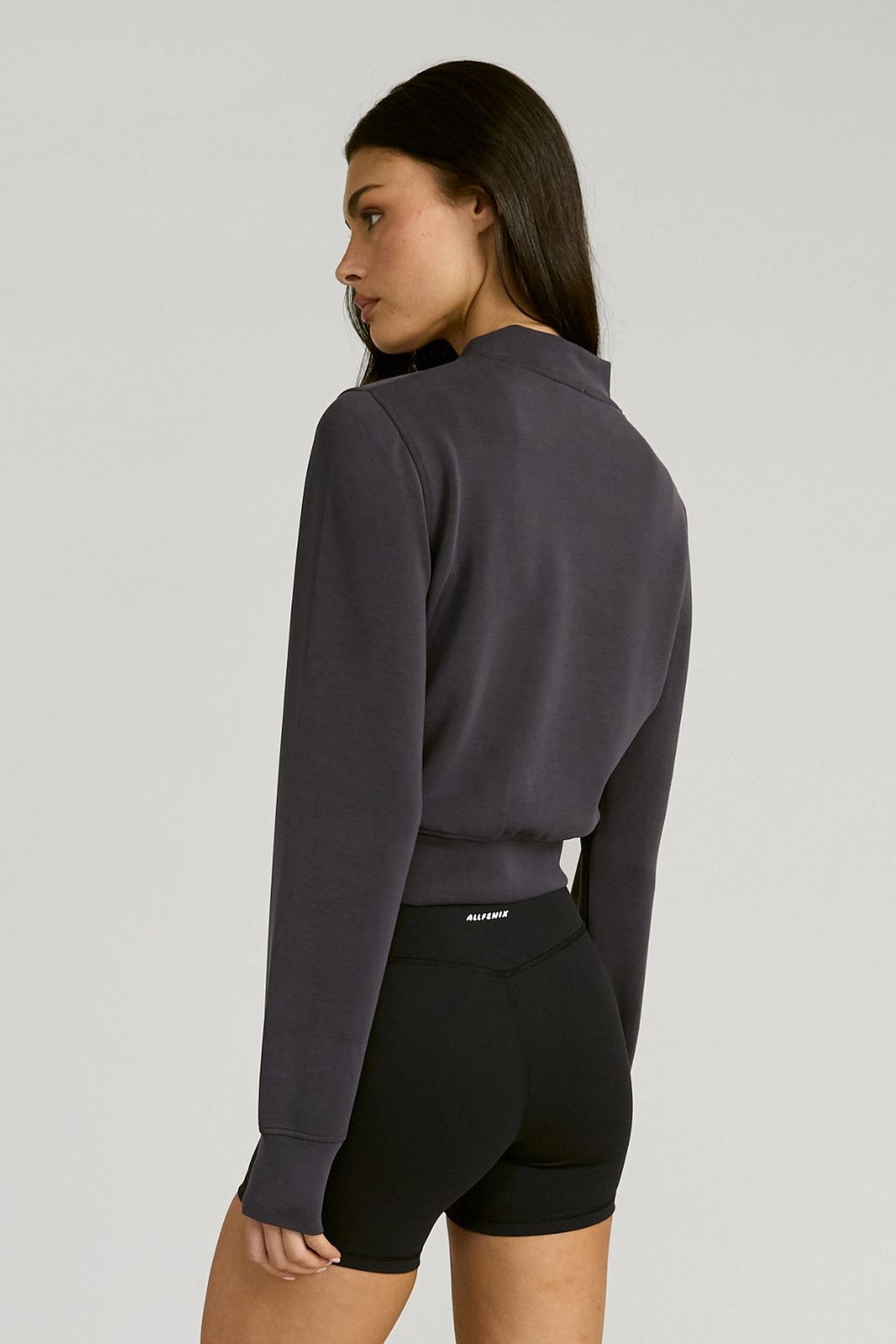 Soft Luxury Full Zip Jumper - Charcoal
