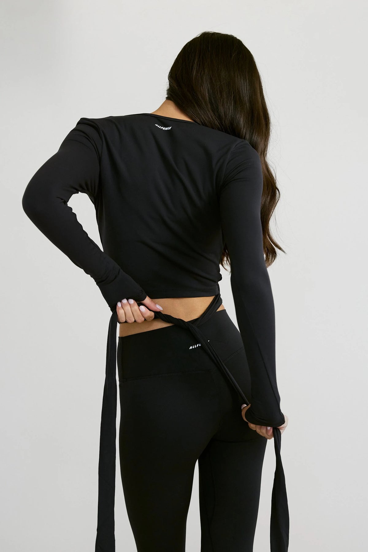 ALLFENIX CloudCore™ Lite Long Sleeve Wrap Top - Onyx