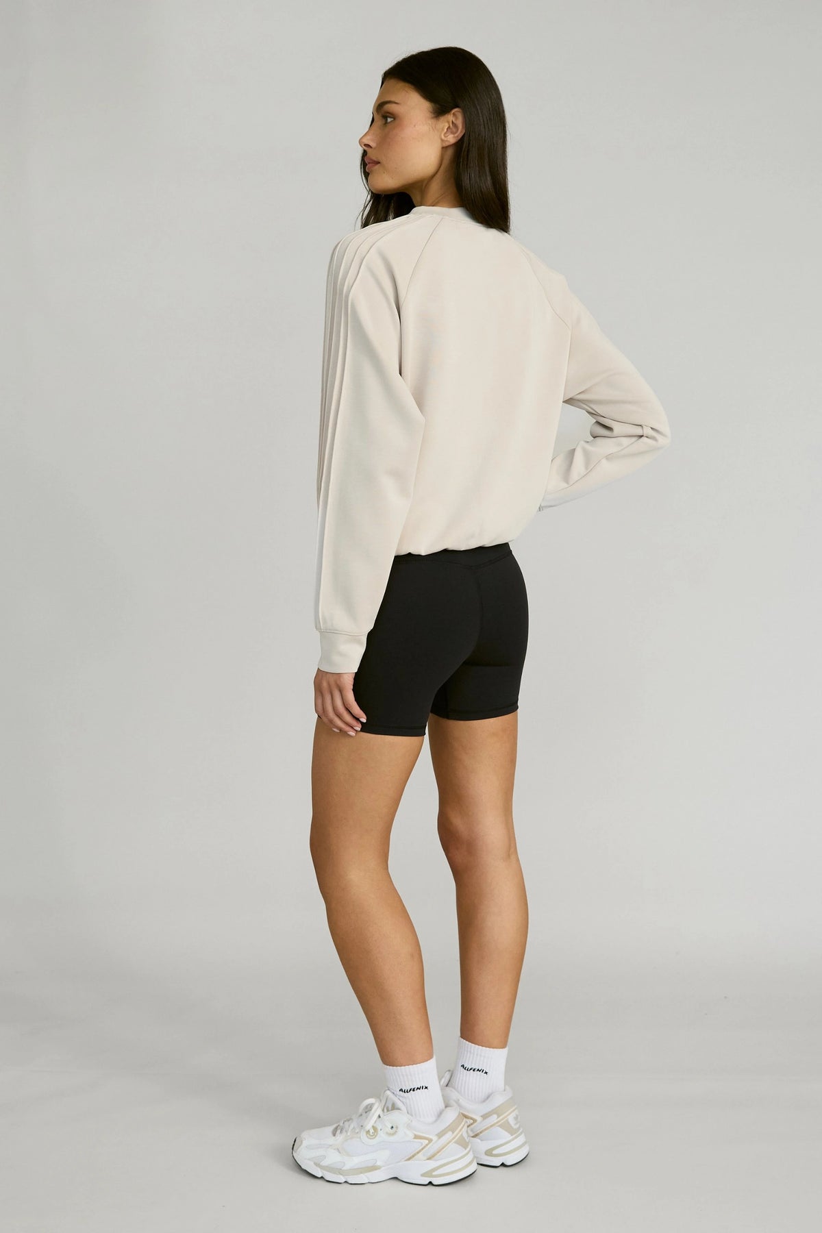 Soft Luxury Raglan Crew Jumper - Stone