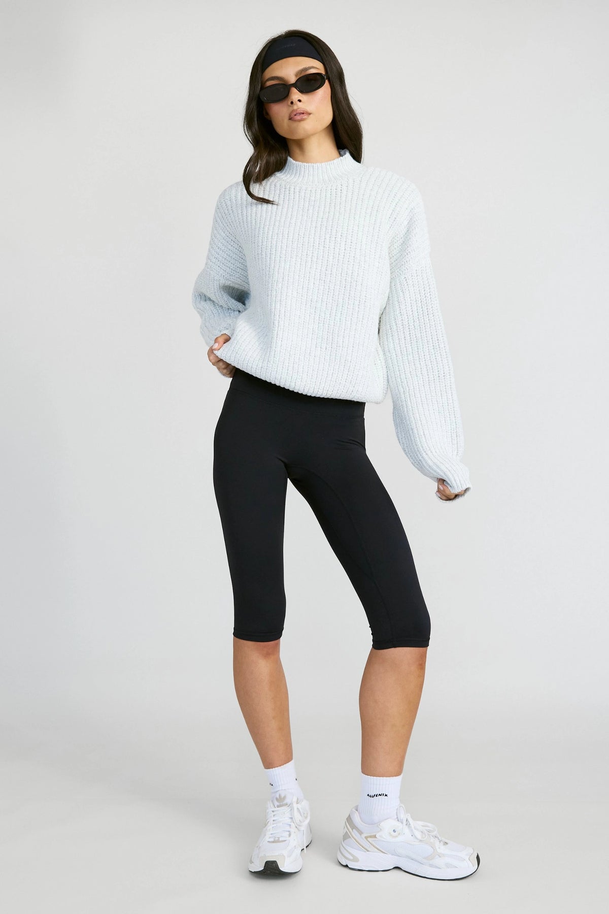 Funnel Neck Knit - Grey