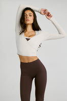 ALLFENIX CloudCore™ Lite Long Sleeve Wrap Top - Stone