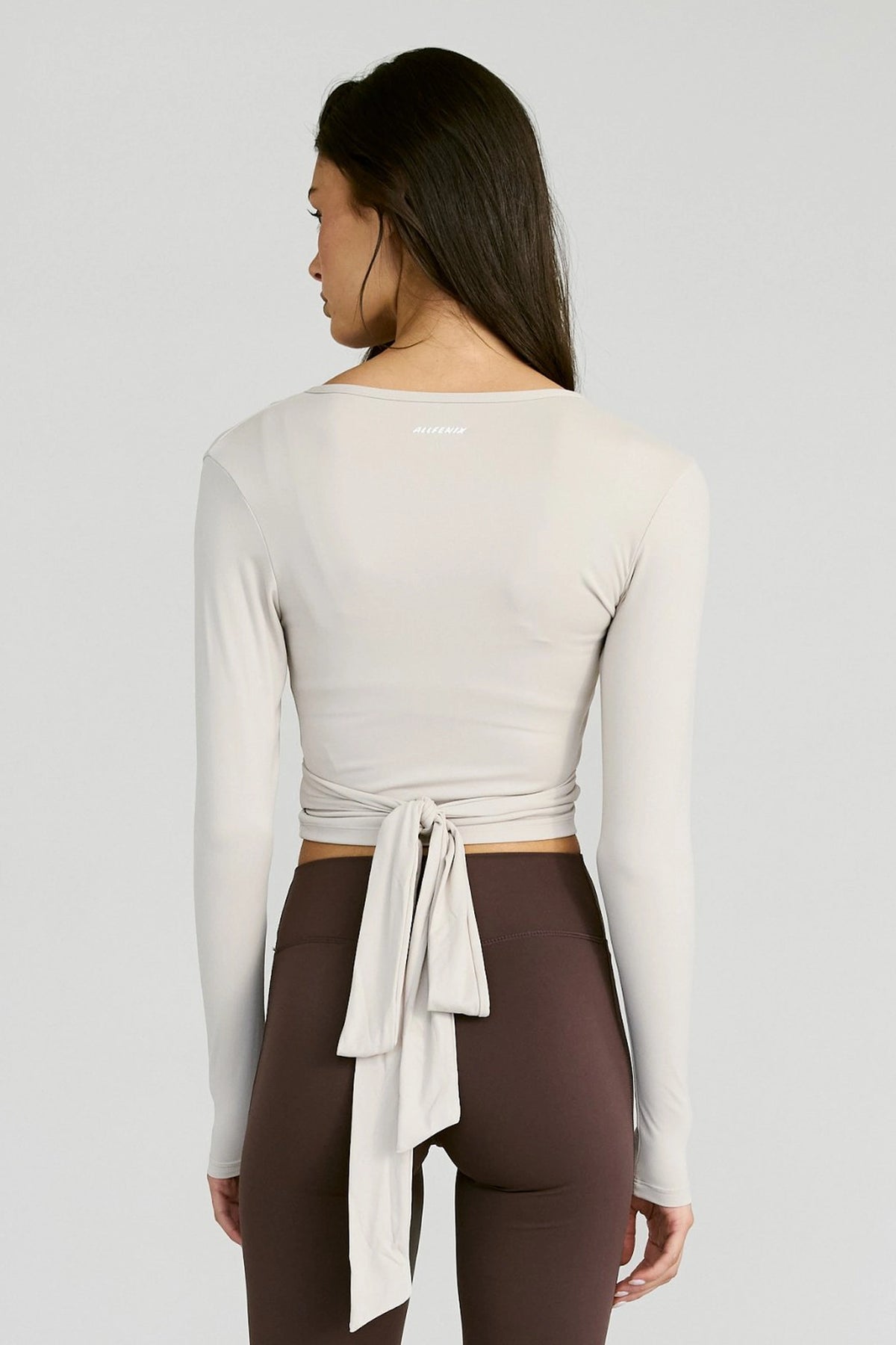 ALLFENIX CloudCore™ Lite Long Sleeve Wrap Top - Stone
