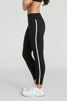 ALLFENIX CloudCore™ Contrast Stripe Mid-Rise 7/8 Legging - Onyx