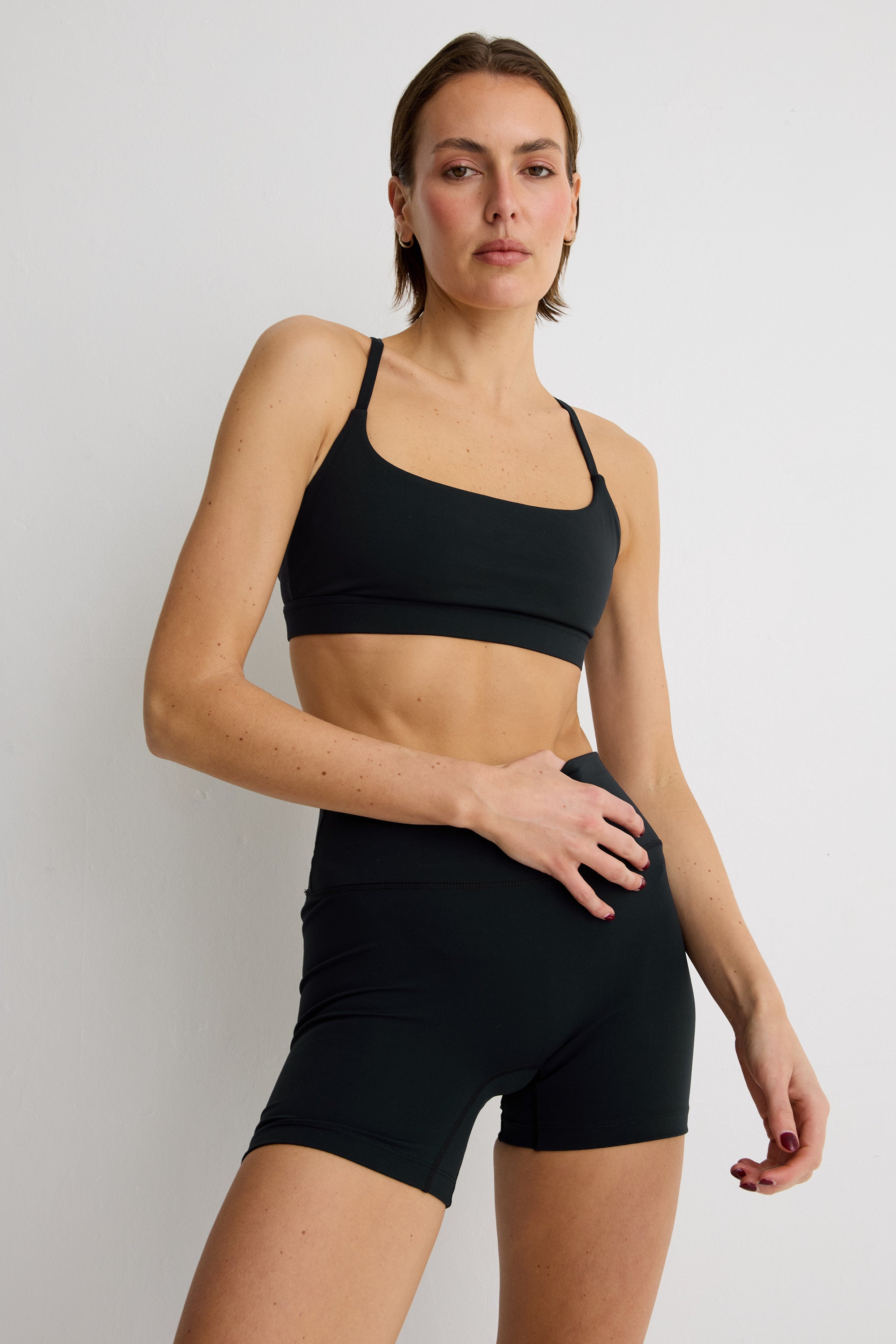 ALLFENIX CloudCore Low Impact Sports Bra in Black — back view