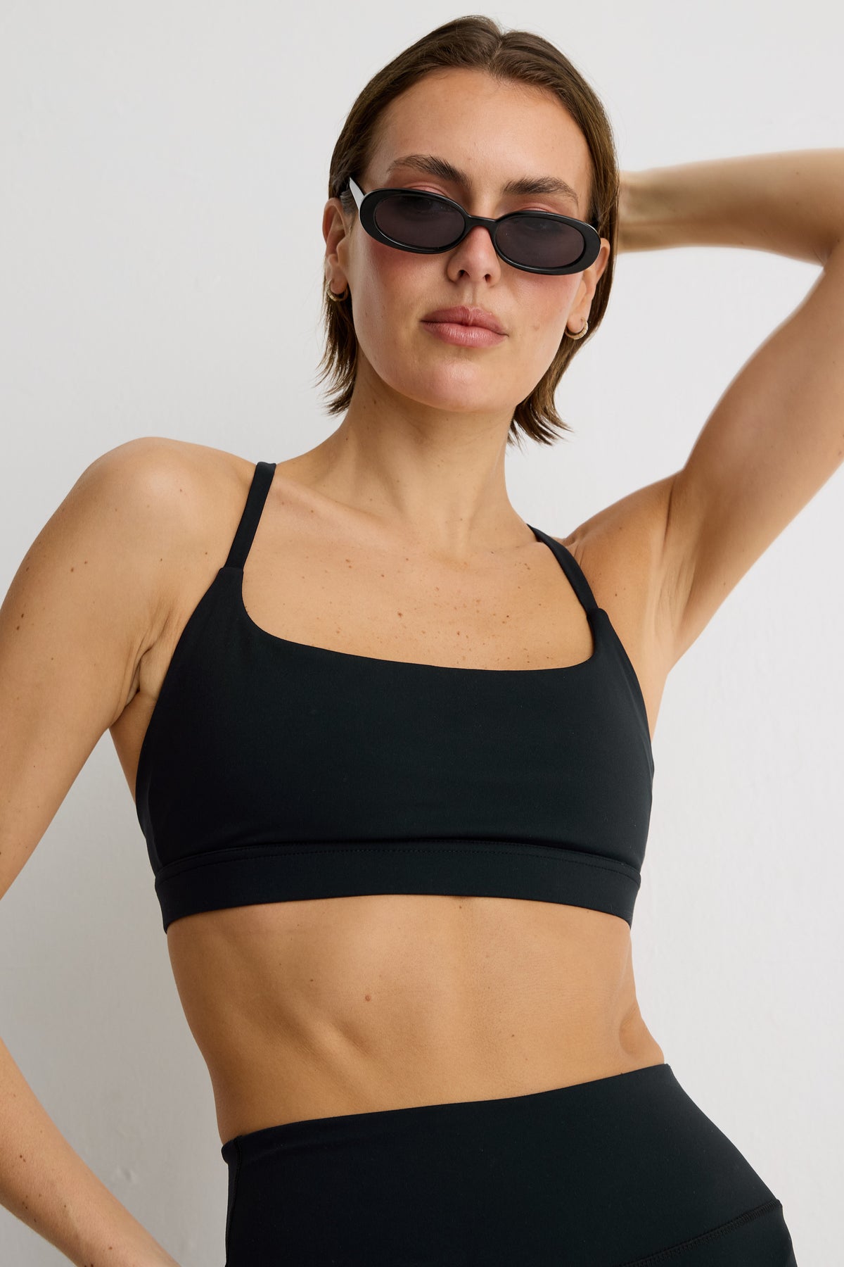 ALLFENIX CloudCore Low Impact Sports Bra in Black — front view