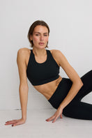 NEW ALLFENIX CloudCore™ High Neck Racer Sports Bra - Black