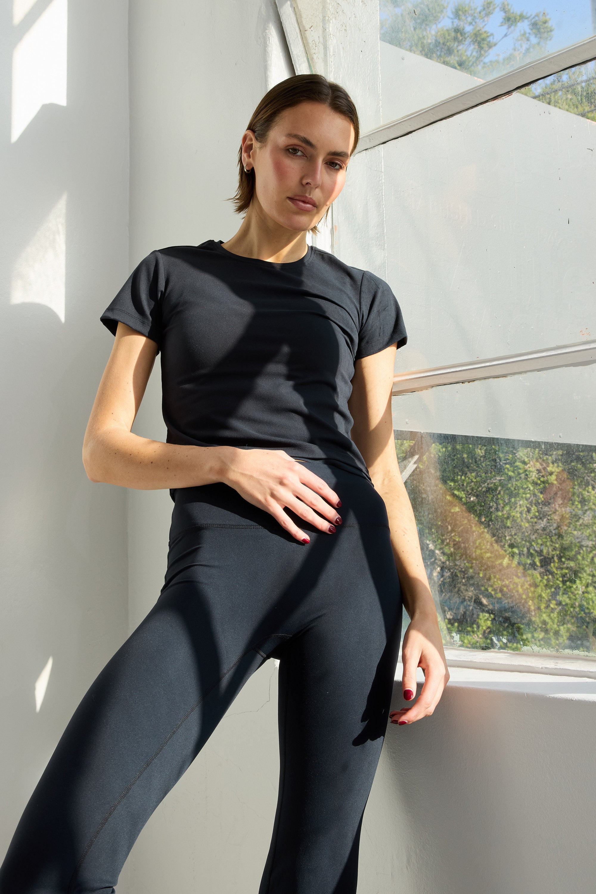 ALLFENIX CloudCore Lite Tee in Black — back view