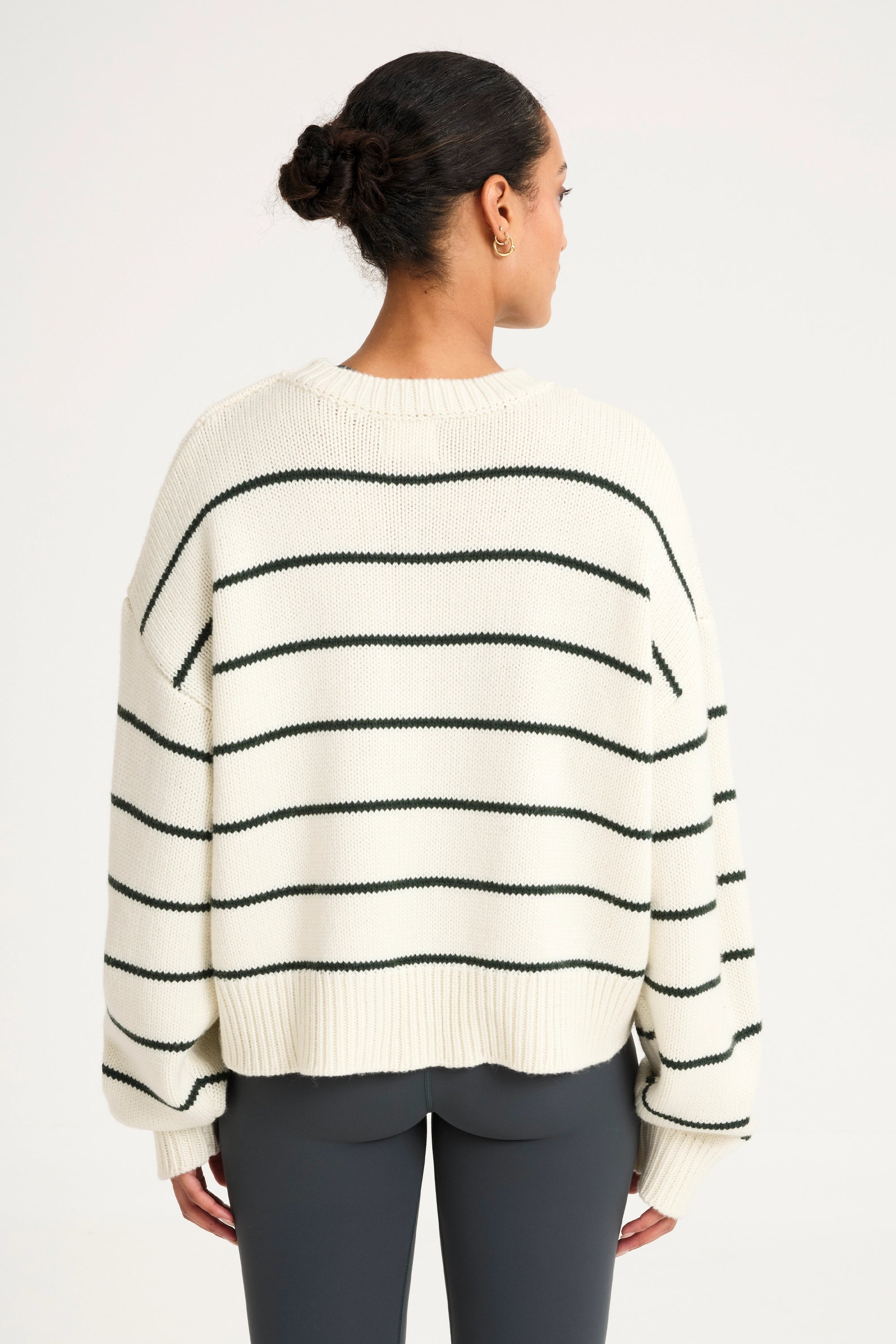 Stripe Crew Neck Knit
