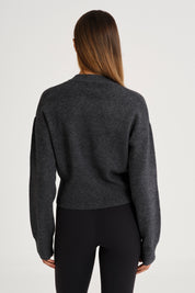 Two Way Zip Knit Bomber