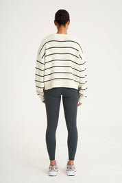 Stripe Crew Neck Knit