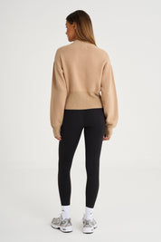 Two Way Zip Knit Bomber