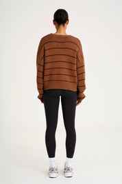Stripe Crew Neck Knit