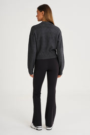 Two Way Zip Knit Bomber