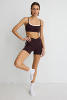 NEW ALLFENIX CloudCore™ Contrast Double Layer Sports Bra - Double Espresso/Rose Quartz