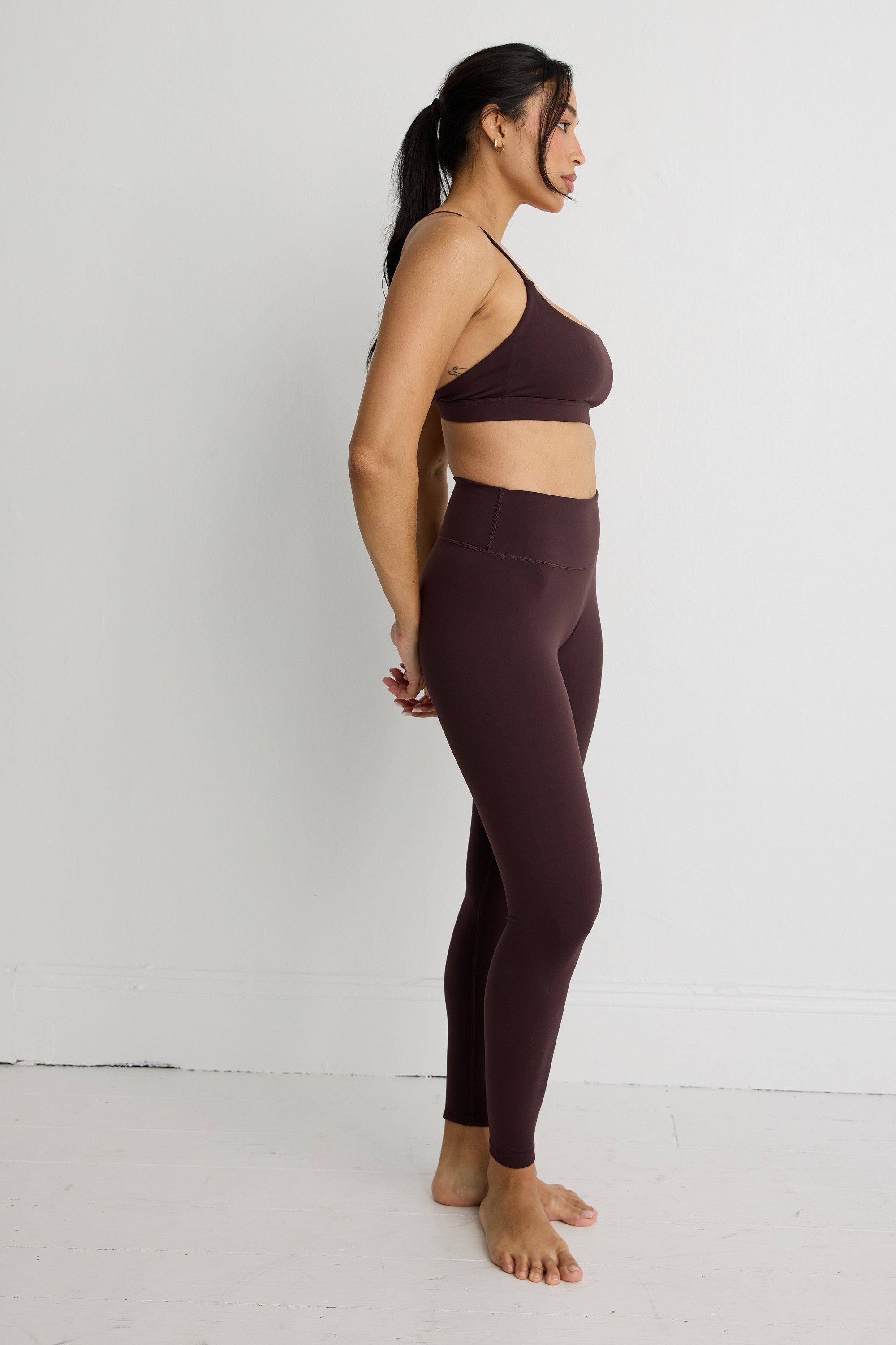 ALLFENIX CloudCore 7/8 Legging in Double Espresso — back view
