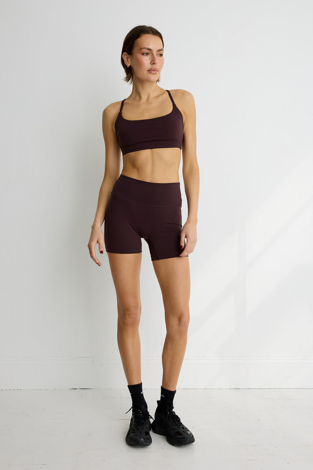 ALLFENIX CloudCore Low Impact Sports Bra in Double Espresso — side view