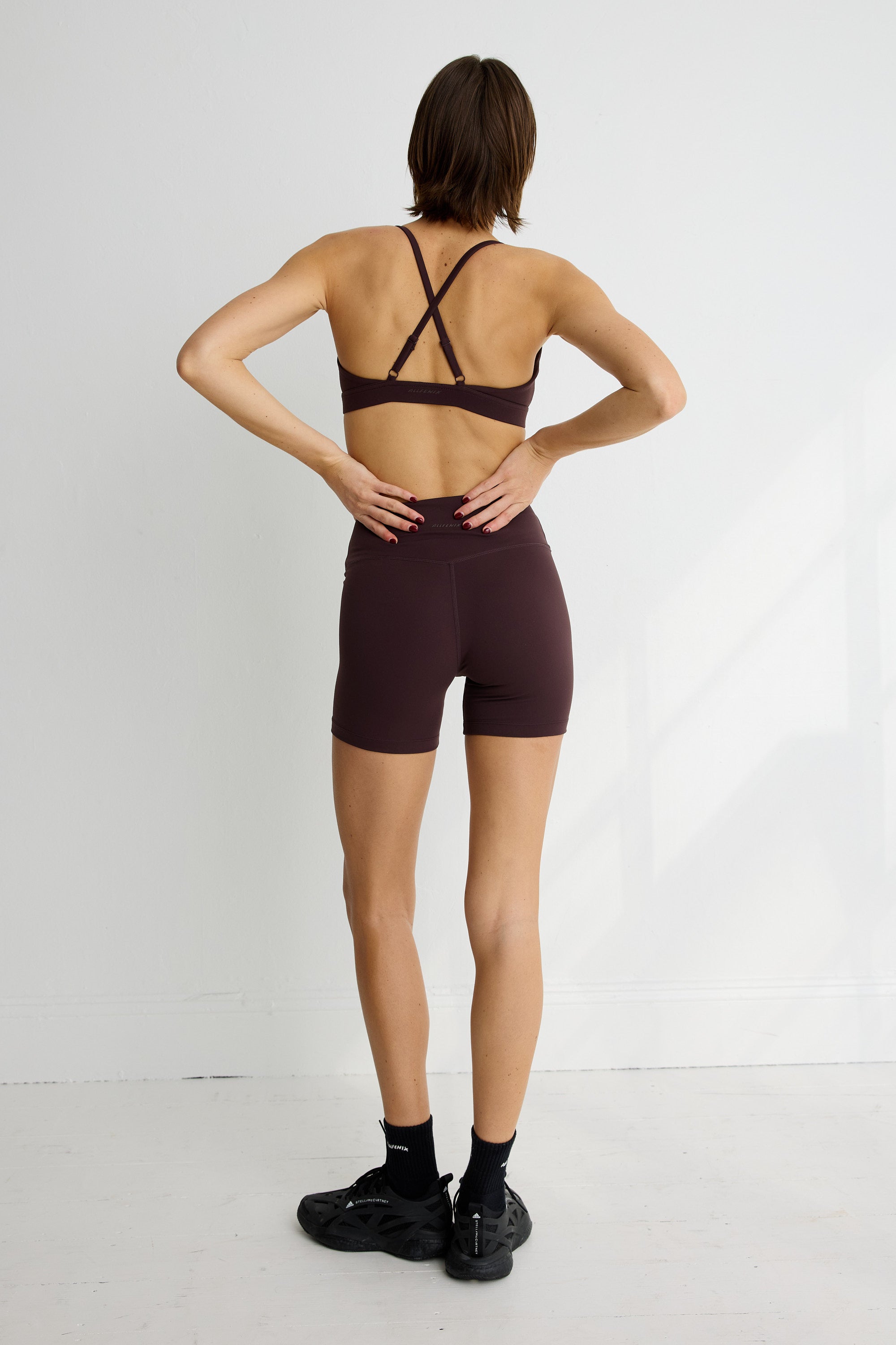 ALLFENIX CloudCore Low Impact Sports Bra in Double Espresso — detail view