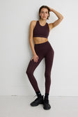NEW ALLFENIX CloudCore™ High Neck Racer Sports Bra - Double Espresso