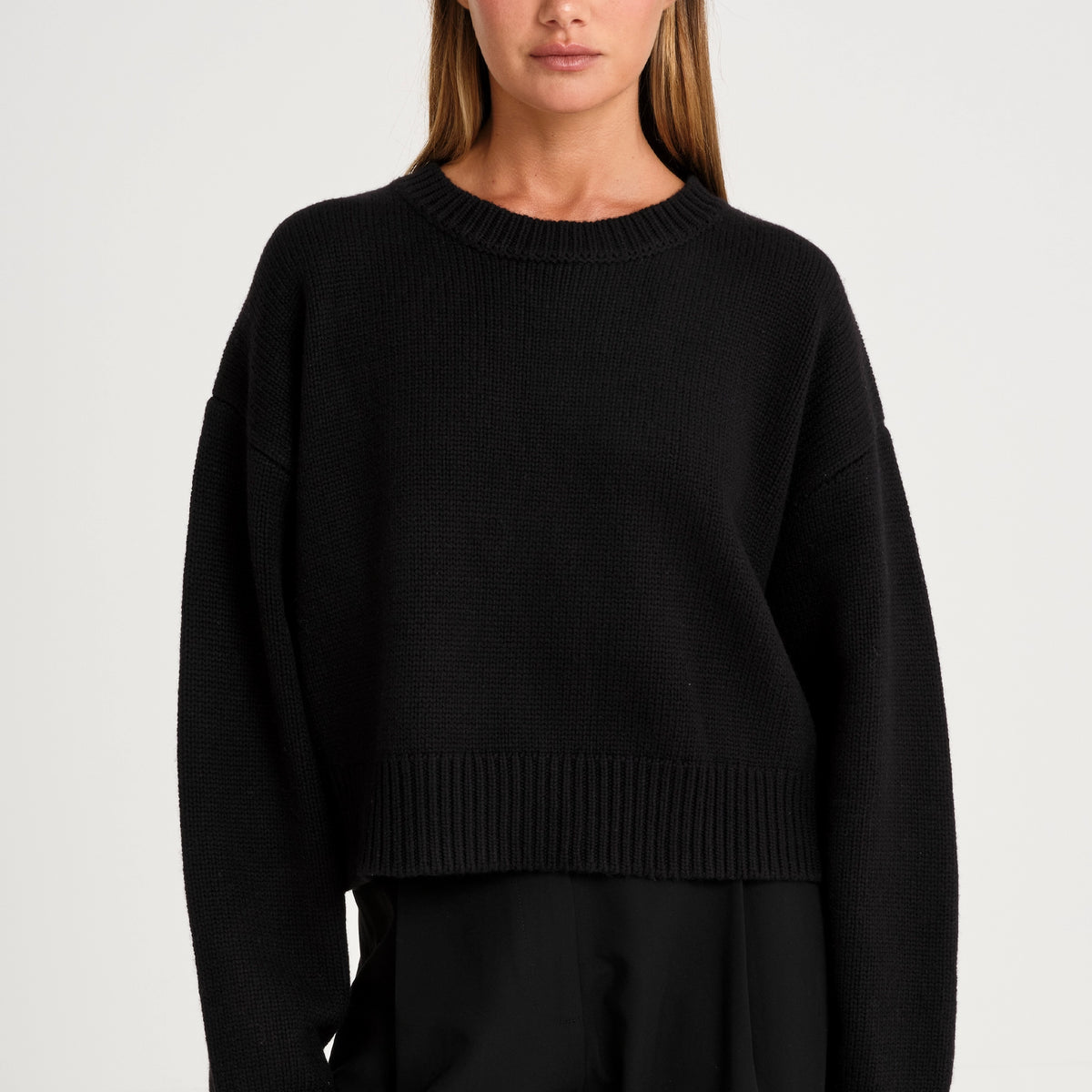 新品♦︎未使用 BANDEL BASIC CREW NECK KNIT Ⅳ(L) Crew Neck Knit