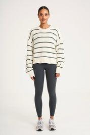 Stripe Crew Neck Knit