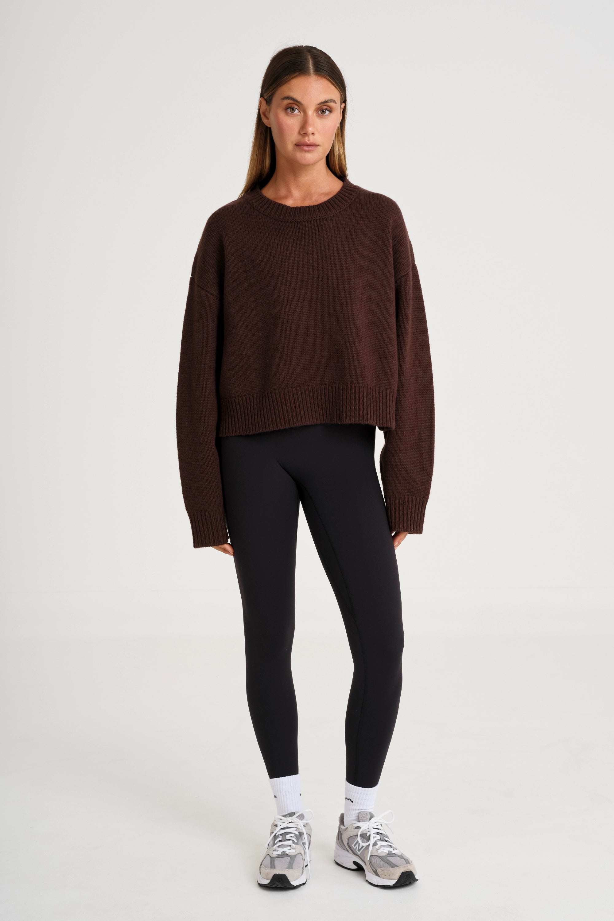 Crew Neck Knit - Espresso
