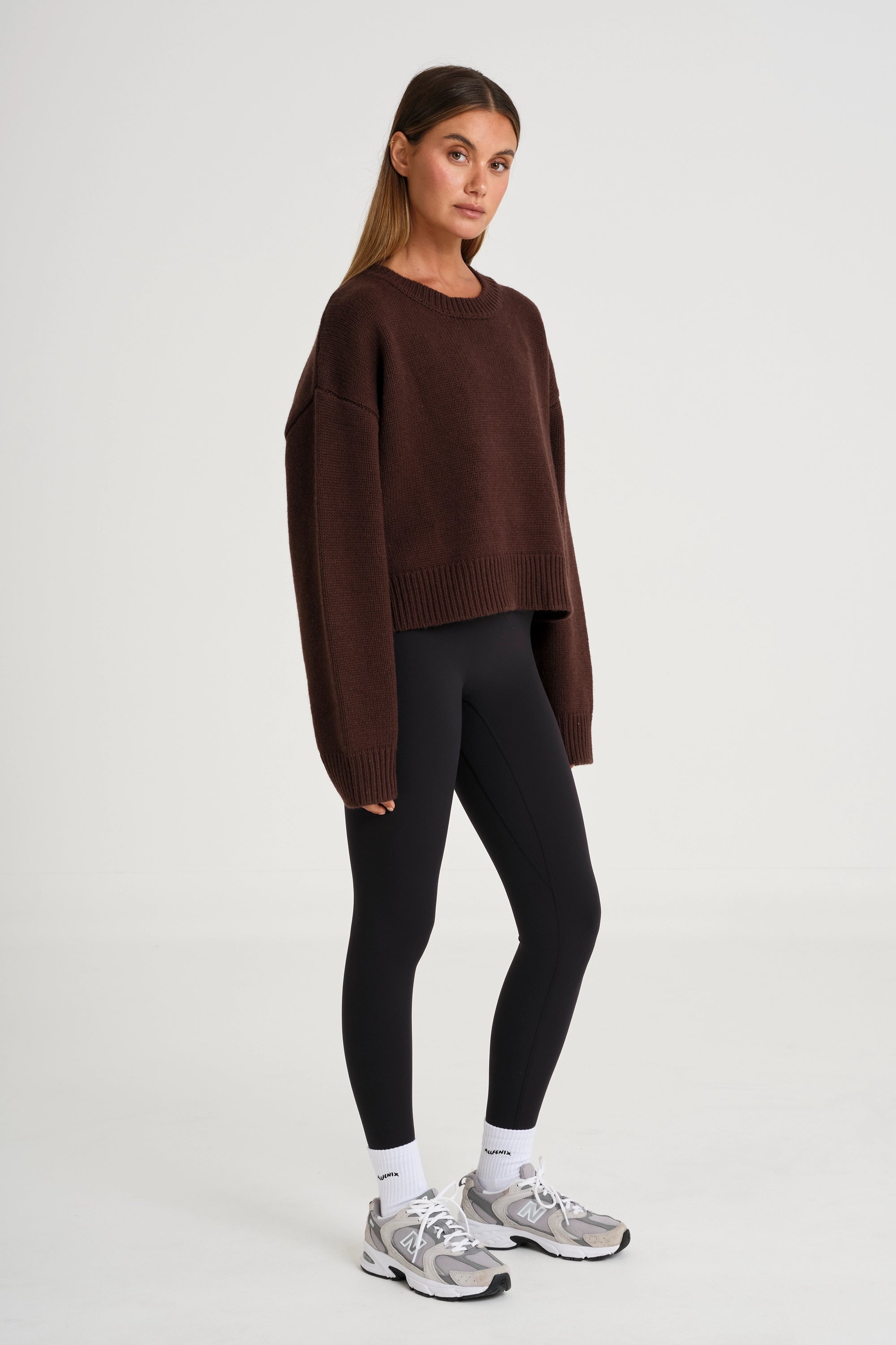 Crew Neck Knit - Espresso