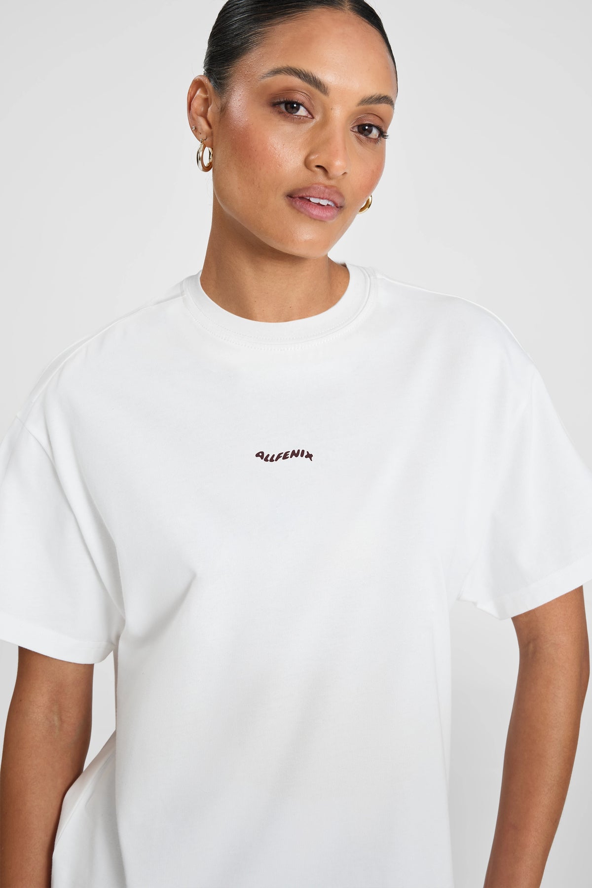 ALLFENIX Probably at Pilates Tee - White/Espresso