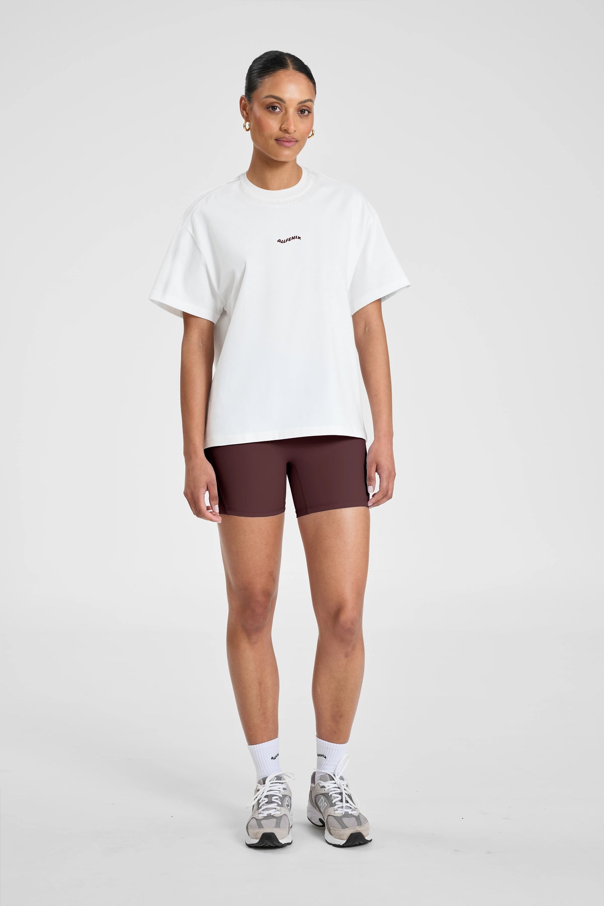 ALLFENIX Probably at Pilates Tee - White/Espresso