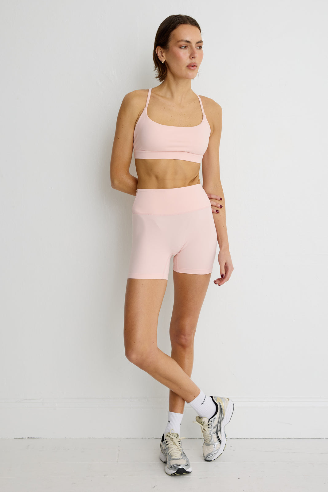 ALLFENIX CloudCore Low Impact Sports Bra in Rose Quartz — front view