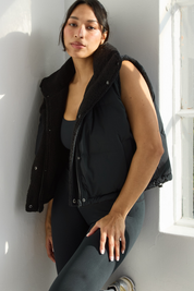 Reversible Sherpa Vest - Black